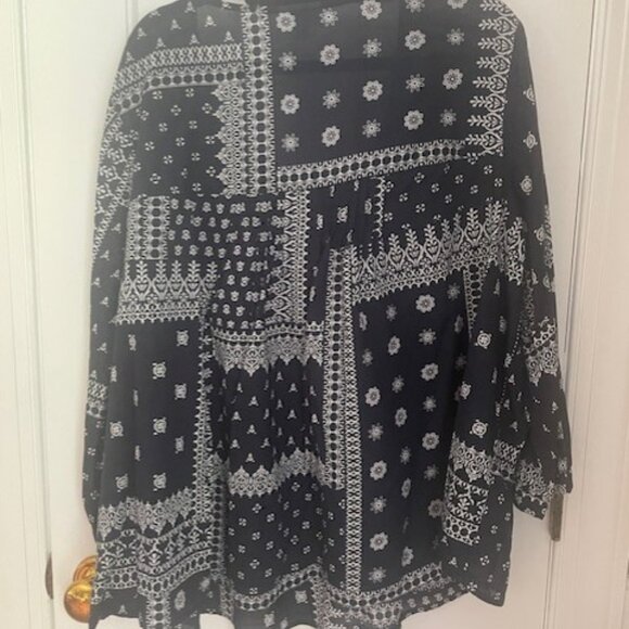 J Jill Handkerchief Print Top - Picture 2 of 3